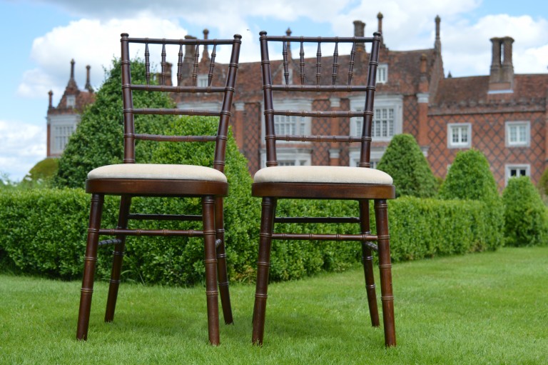 mahogany chiavari chairs Suffolk Furniture Hire